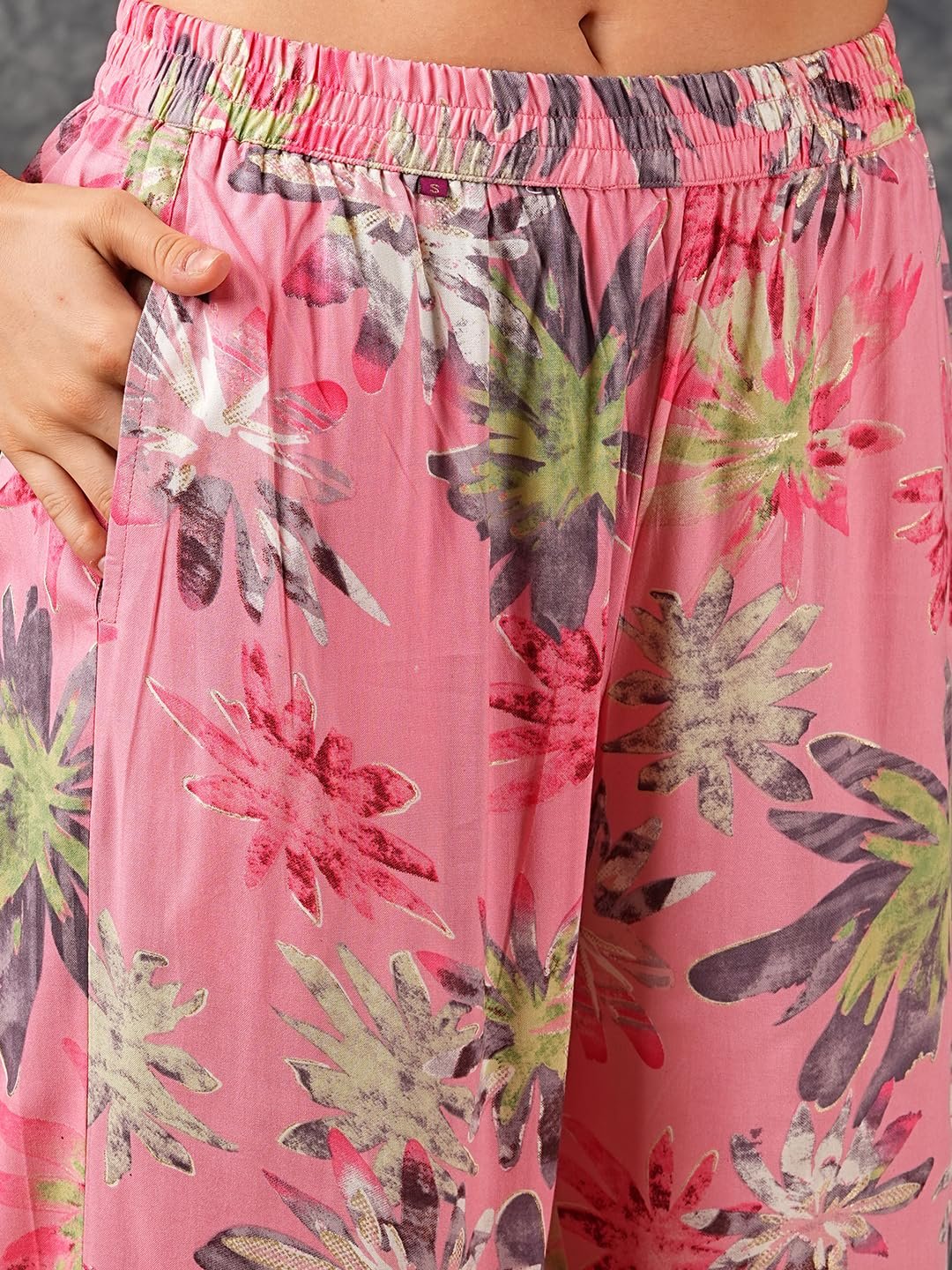 GoSriKi Women's Cotton Blend Printed Ethnic Co-ord Set - Image 7