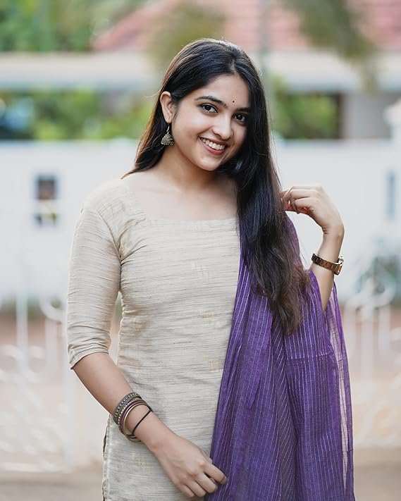 GoSriKi Women's Chanderi Straight Solid Kurta with Pant & Dupatta - Image 6