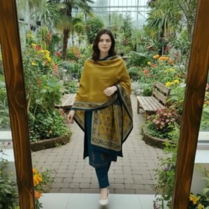 GoSriKi Women's Rayon Viscose Anarkali Embroidered Kurta with Pant & Dupatta Set