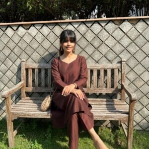 GoSriKi Women's Viscose Solid Straight Kurta Pant Set