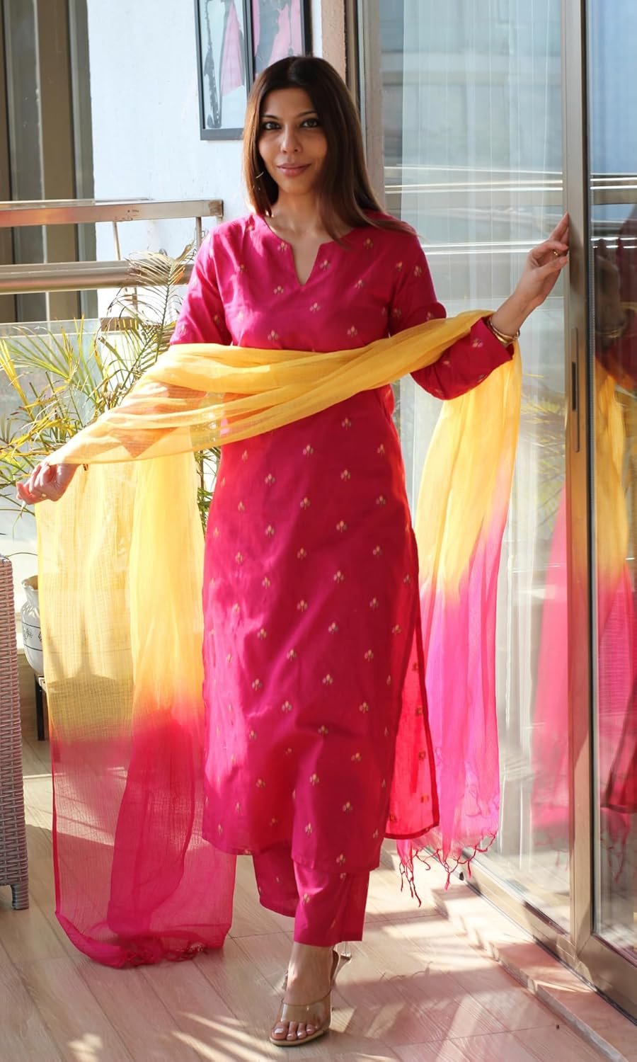 GoSriKi Kurta Sets for Women Viscose Printed