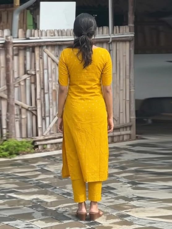 GoSriKi Women's Viscose Straight Printed Kurta with Pant - Image 4