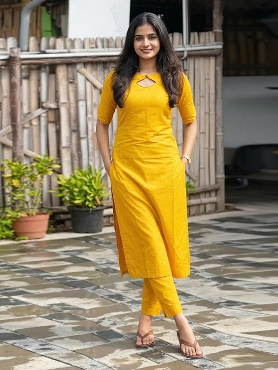 GoSriKi Women's Viscose Straight Printed Kurta with Pant - Image 6