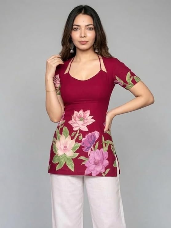 GoSriKi Cotton Short Kurti for Women - Image 5