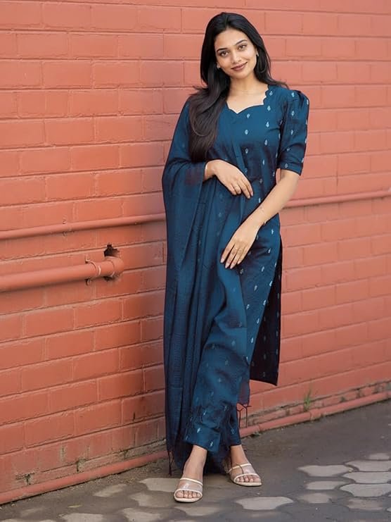 GoSriKi Kurta Set for Women Viscose Printed - Image 3