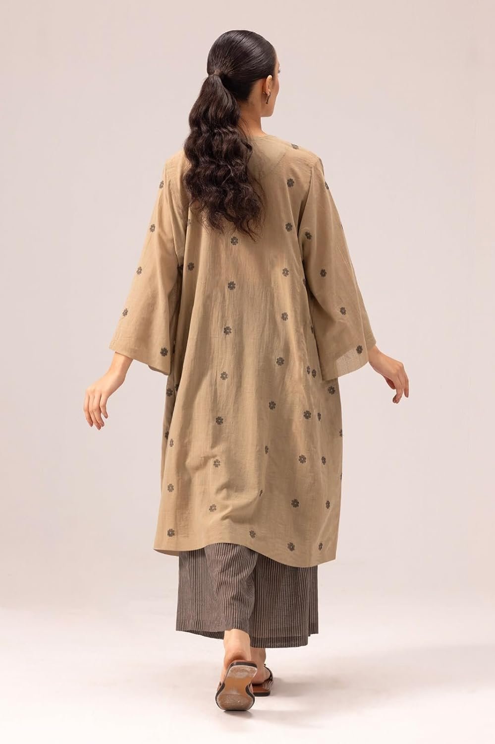 GoSriKi Women Rayon Viscose A-Line Printed Kurta Palazzo Set - Image 5