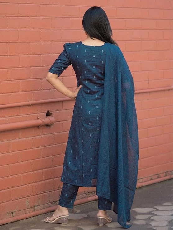 GoSriKi Kurta Set for Women Viscose Printed - Image 6