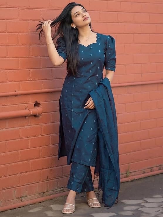 GoSriKi Kurta Set for Women Viscose Printed - Image 4