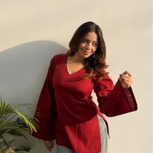 GoSriKi Cotton Short Kurti for Women