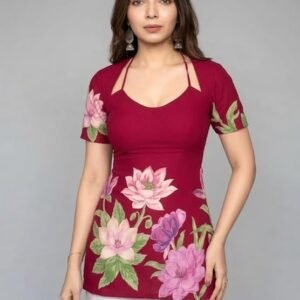 GoSriKi Cotton Short Kurti for Women