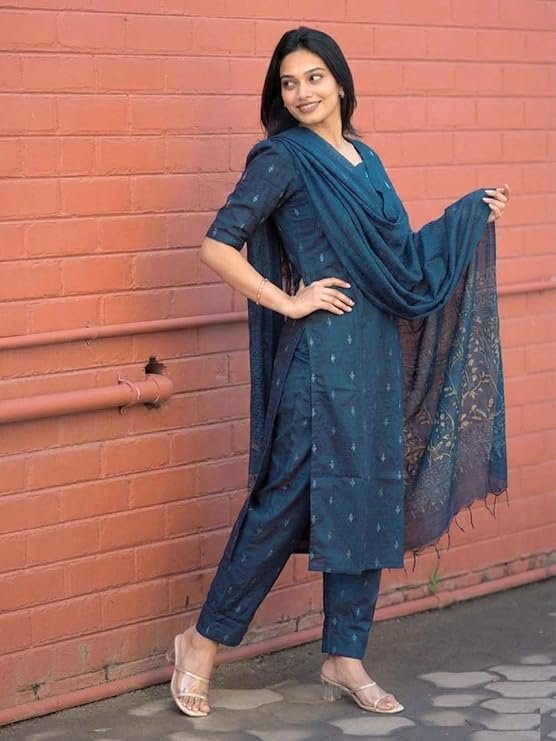 GoSriKi Kurta Set for Women Viscose Printed - Image 5
