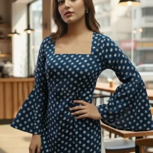 GoSriKi Women’s Viscose Printed Short Kurti