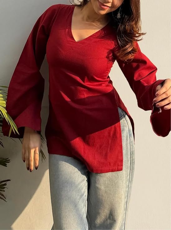 GoSriKi Cotton Short Kurti for Women - Image 4