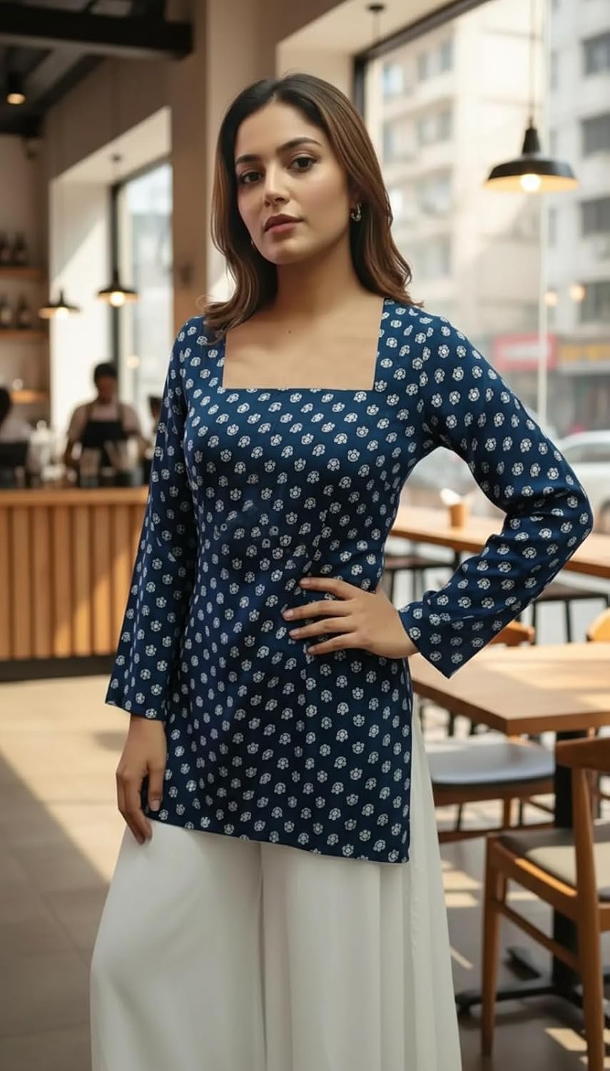 GoSriKi Women’s Viscose Printed Short Kurti - Image 6