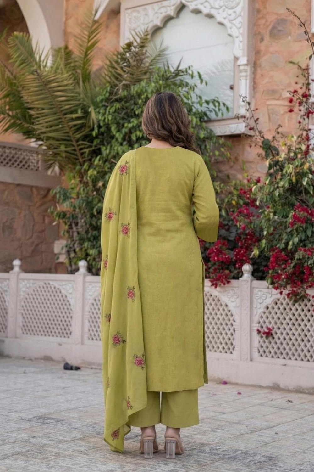GoSriKi Kurta Sets for Women Viscose Blend Embroidered - Image 6