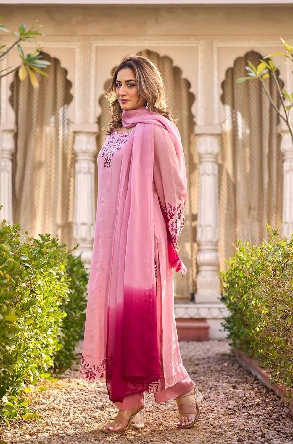 GoSriKi Kurta Sets for Women Viscose Embroidered - Image 4