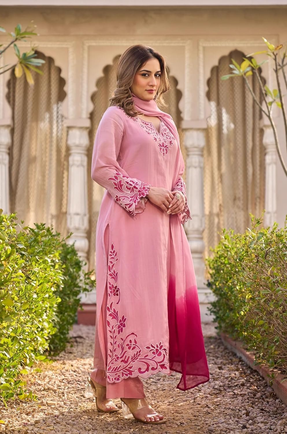 GoSriKi Kurta Sets for Women Viscose Embroidered - Image 3