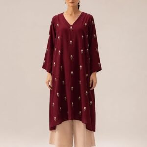 GoSriKi Viscose Printed A-Line Kurta with Palazzo for Women