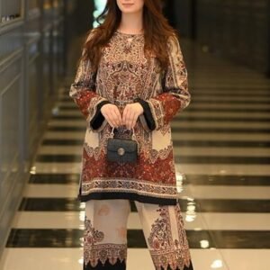GoSriKi Women's Rayon Viscose Printed Straight Kurta with Palazzo