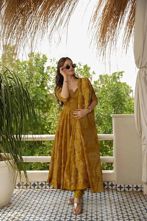 GoSriKi Kurta Sets for Women Viscose Printed - Image 4