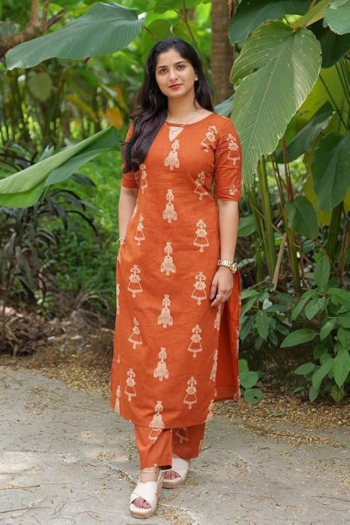GoSriKi Kurta Set for Women Viscose Printed - Image 3