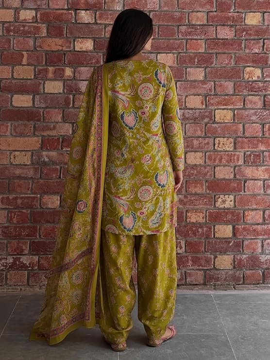 GoSriki Farshi Salwar Suit for Women Cotton Printed - Image 6