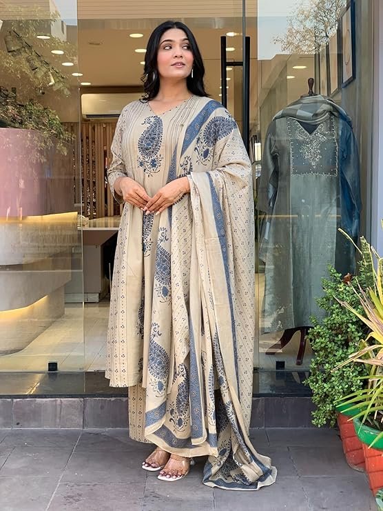 GoSriKi Kurta Set for Women Viscose Printed - Image 5